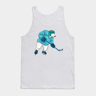 Polar bear Ice hockey Ice hockey stick Tank Top